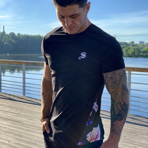 Alluring - Black T-shirt for Men - Picture 2 of 2